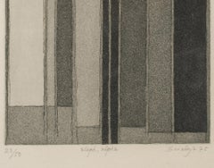 1970s Toti Scialoja Abstract Signed Numbered and Dated Artwork