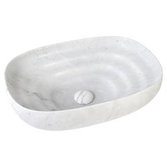 TOTO - Countertop washbasin in Carrara Marble and Nero Marquina