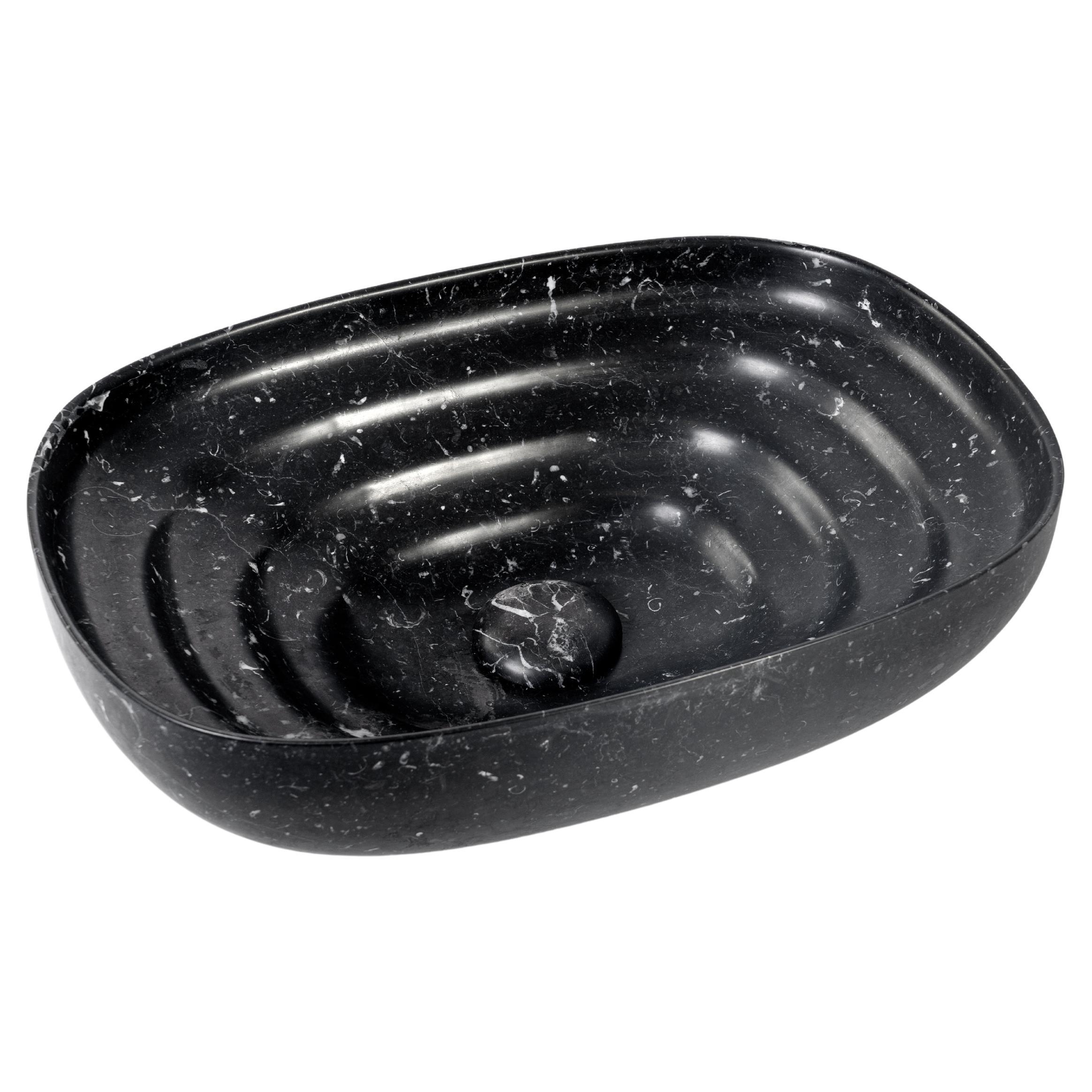 TOTO - Countertop washbasin in Carrara Marble and Nero Marquina
