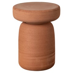 Tototo' high Coffee Table in Terracotta by Paolo Cappello and Simone Sabati