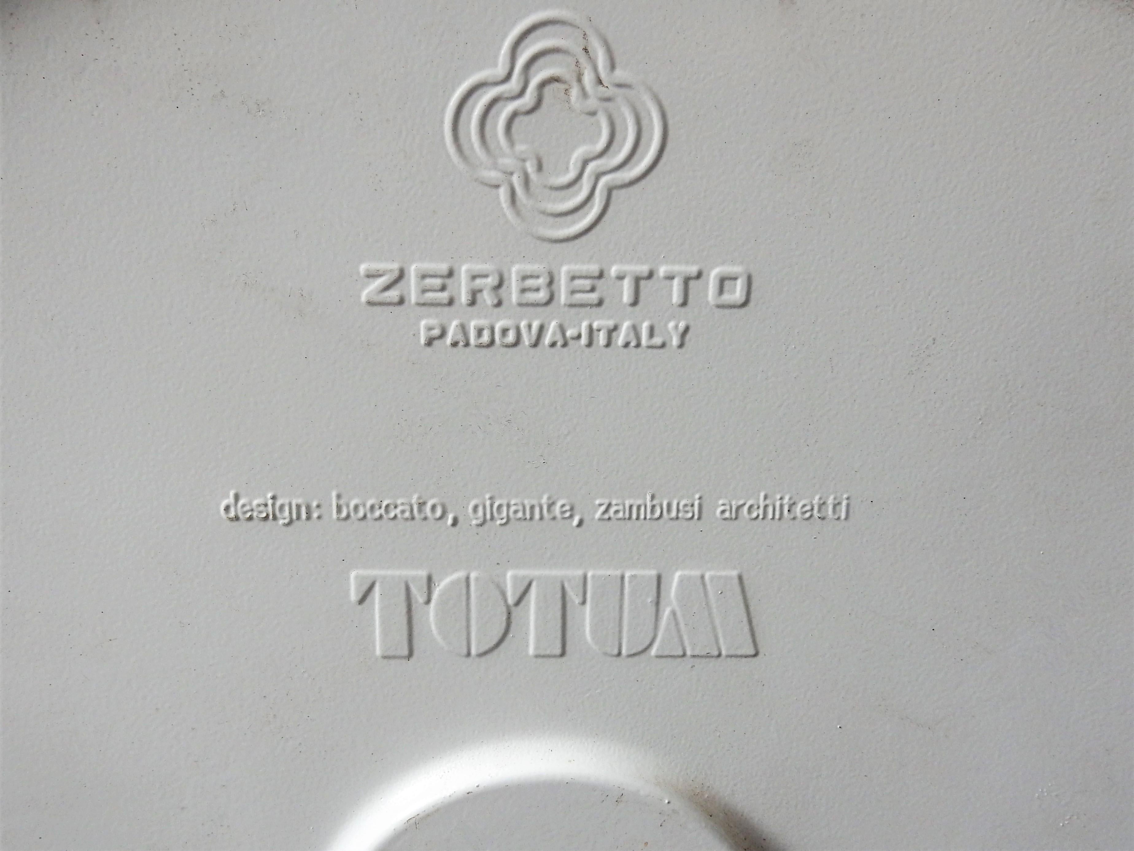Mid-Century Modern Totum Wall/Ceiling Lamp by Bocatto, Gigante and Zambusi for Zerbetto  For Sale