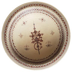 Touareg Emblem, Moroccan Extra Large Hand Painted Plate 2