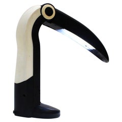 Toucan Black and White Plastic Table Lamp by H.T Huang