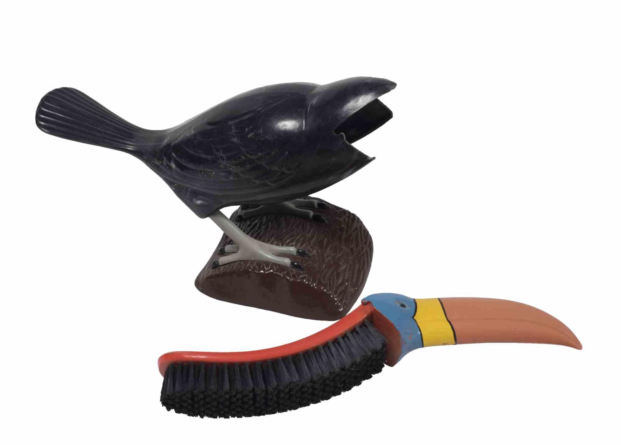 Plastic Toucan Brush, Italy, Mid-20th Century For Sale