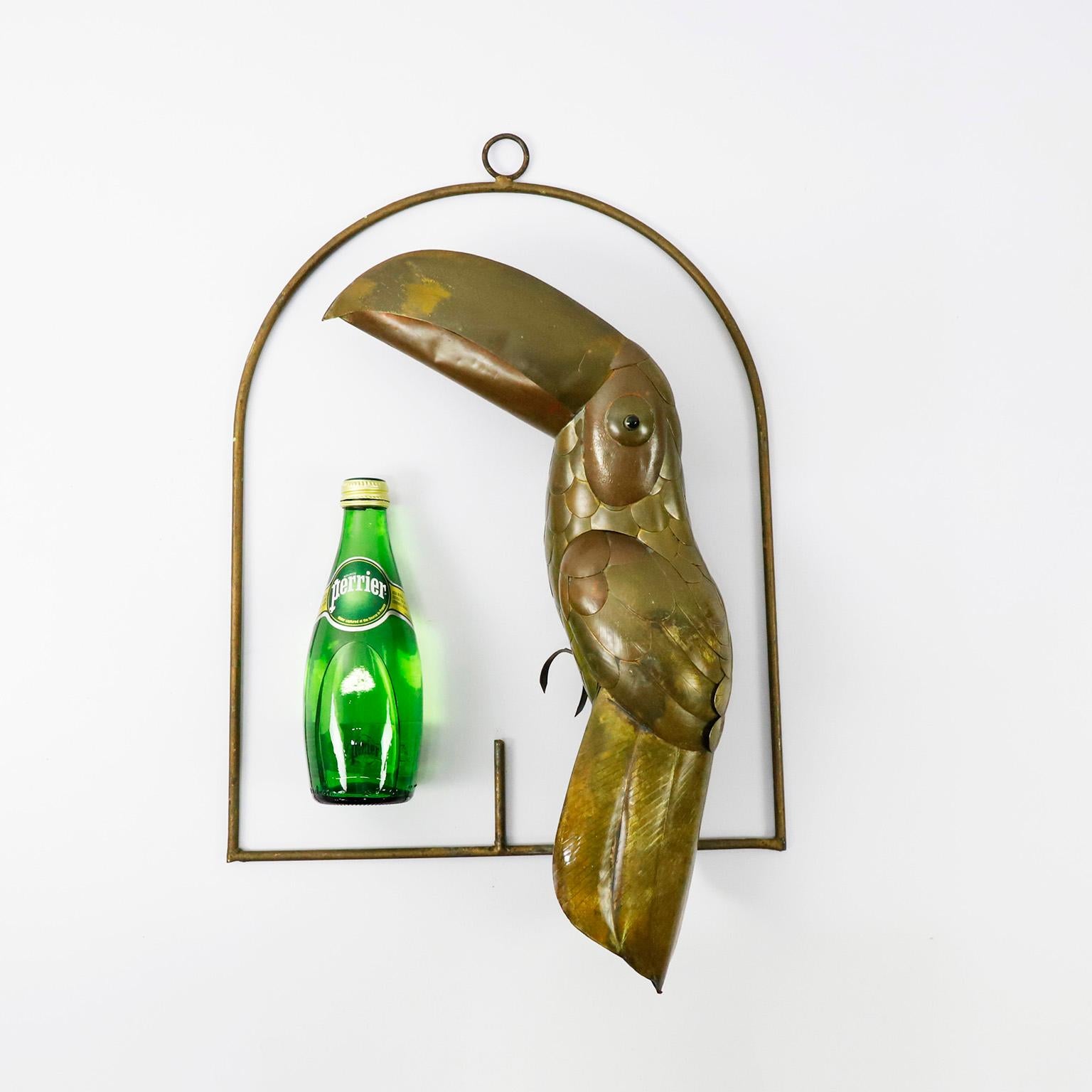 Toucan Sculpture by Sergio Bustamante In Fair Condition In Mexico City, CDMX