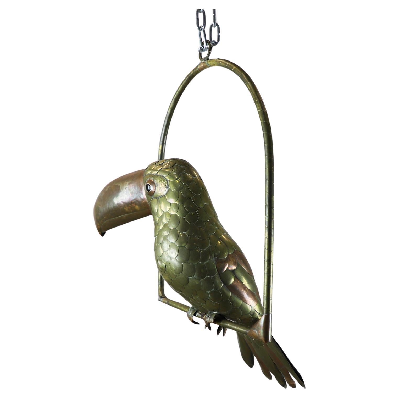 Toucan Sculpture by Sergio Bustamante For Sale