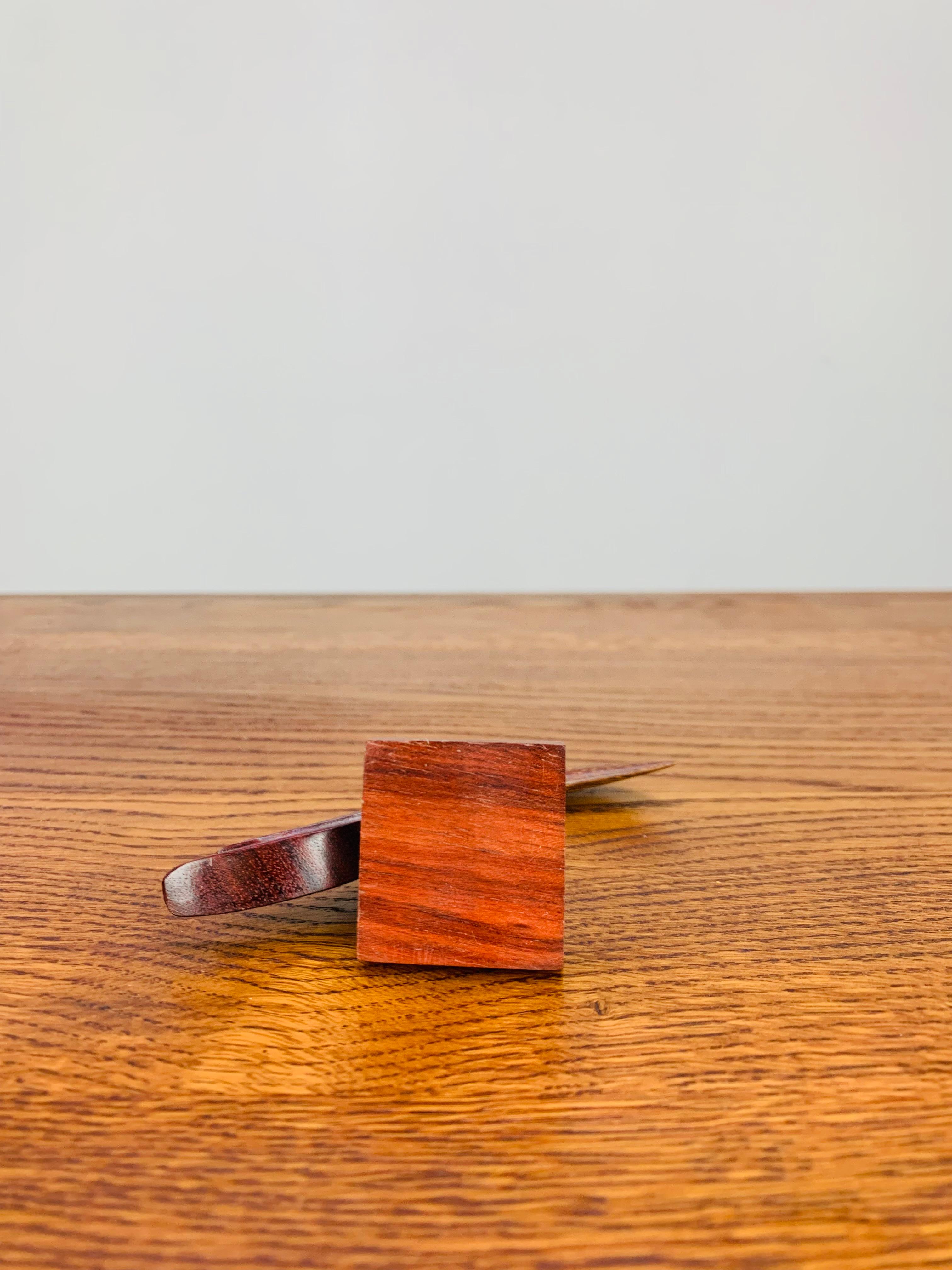 Wood Toucan sculpture, exotic wood, circa 1970 For Sale
