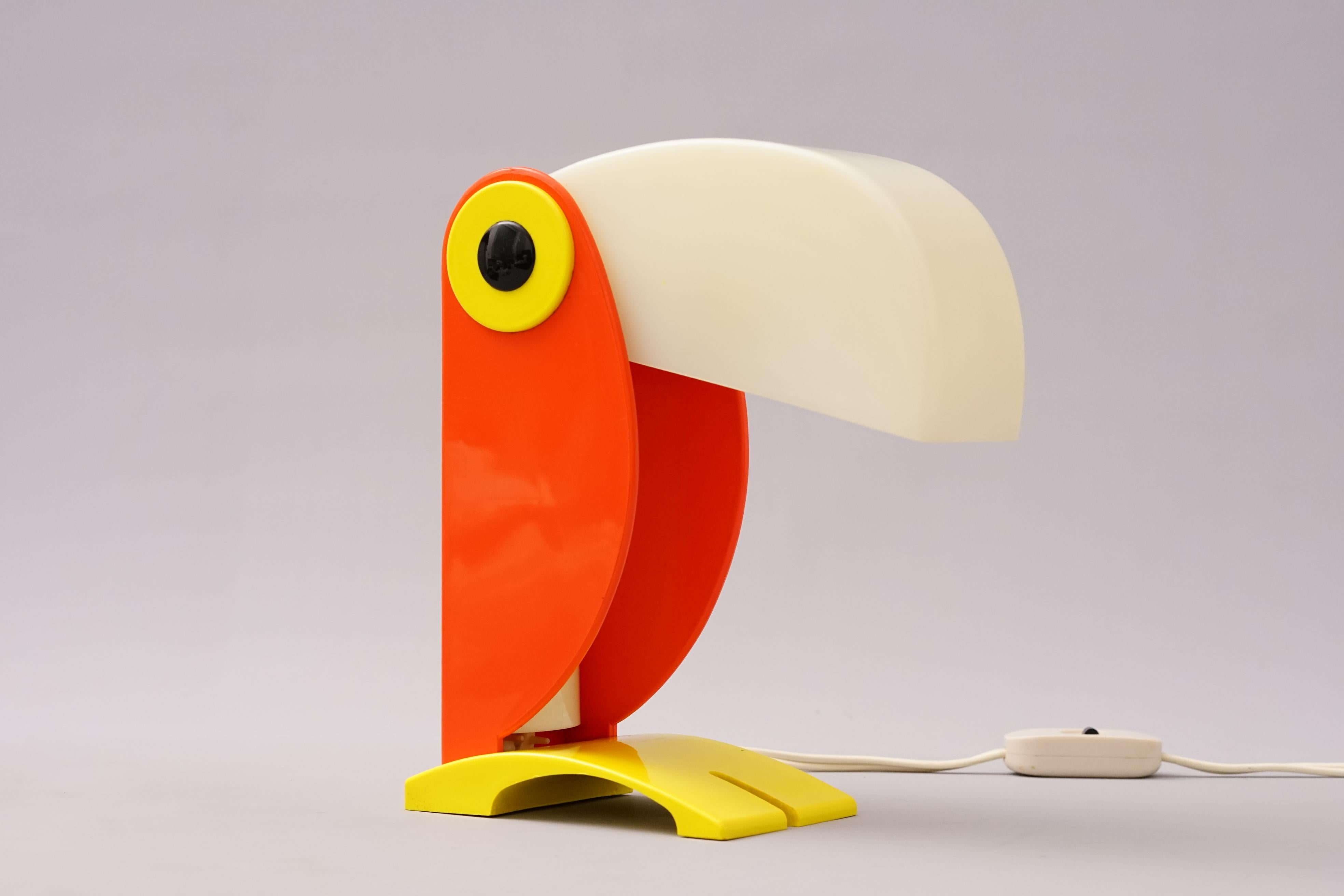 Italian Toucan Table Lamp by Enea Ferrari for Old Timer Ferrari 1970s