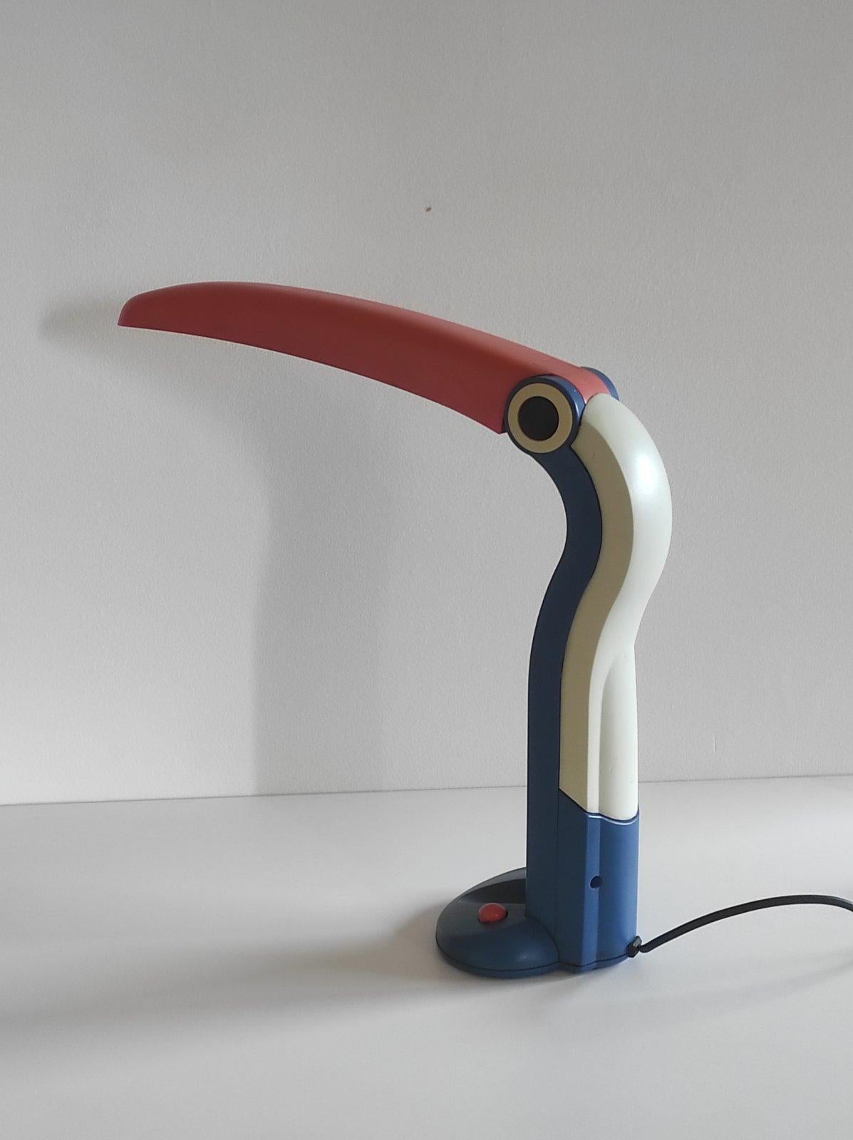 H.T. Huang Table Lamp Toucan 1980s