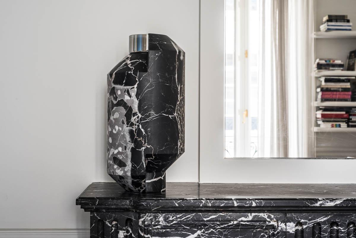 Toucana Tall Portoro candleholder by oOumm
Dimensions: 205 x 102 x H 404 mm
Materials: Marble 


Marble available:
PORTORO
PAONAZZO

oOumm is a French brand at the crossroads of design pieces and fragrance. oOumm aspires to reinvent the art