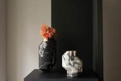 Toucana Tall Portoro Marble Flower Vase and Candle Holder