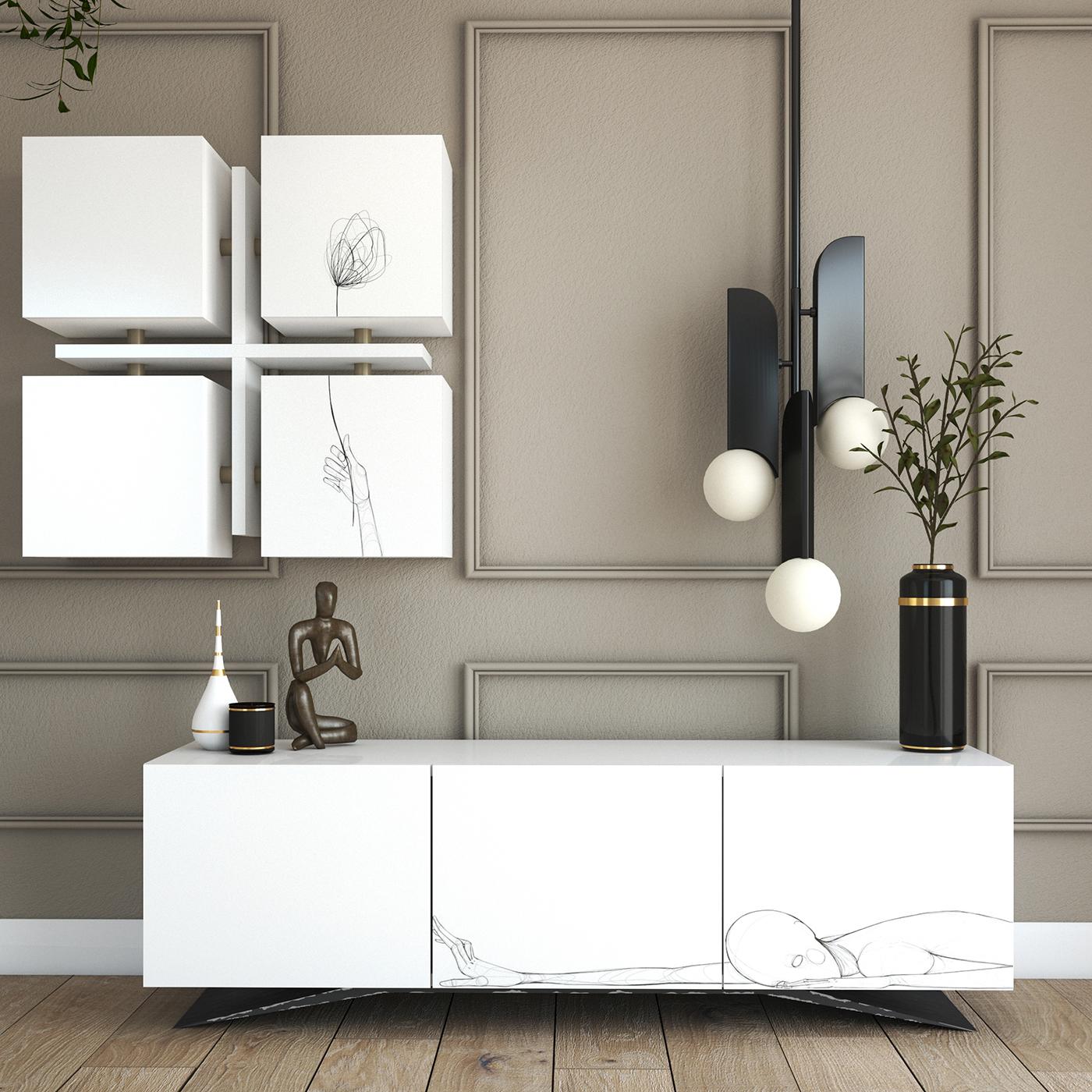 Touch 3-Door Sideboard In New Condition In Milan, IT