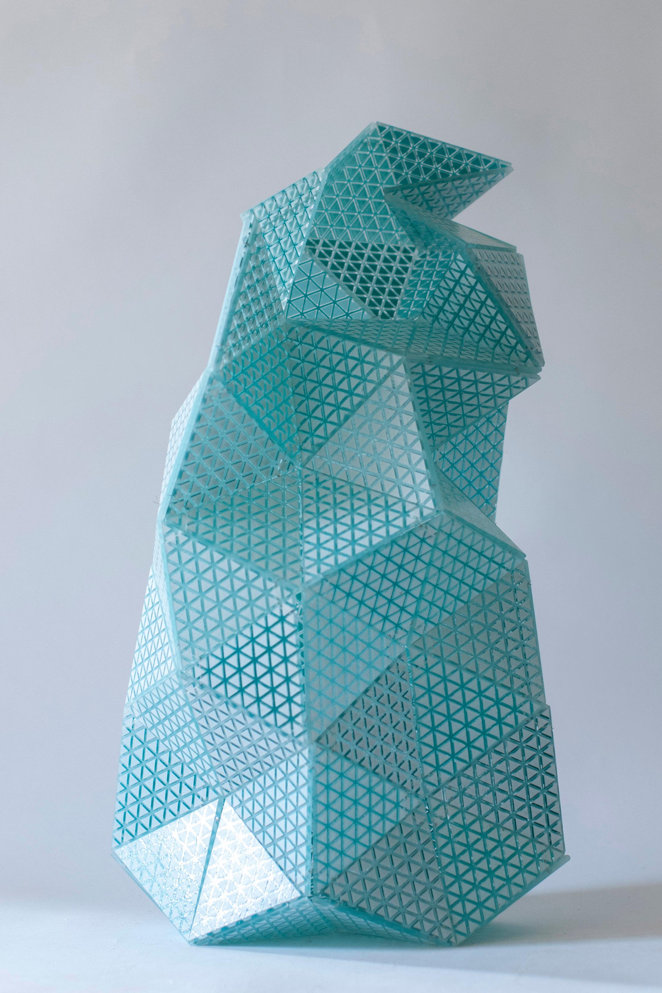 Touch-me 1.0 Murano glass vase by Matteo Silverio, 2019
Dimensions: Approximate 15 x 30 x 50 cm 
Materials: Murano glass

All the objects are 100% handmade and customizable (colors, patterns, size)
The composition can be easily transformed into