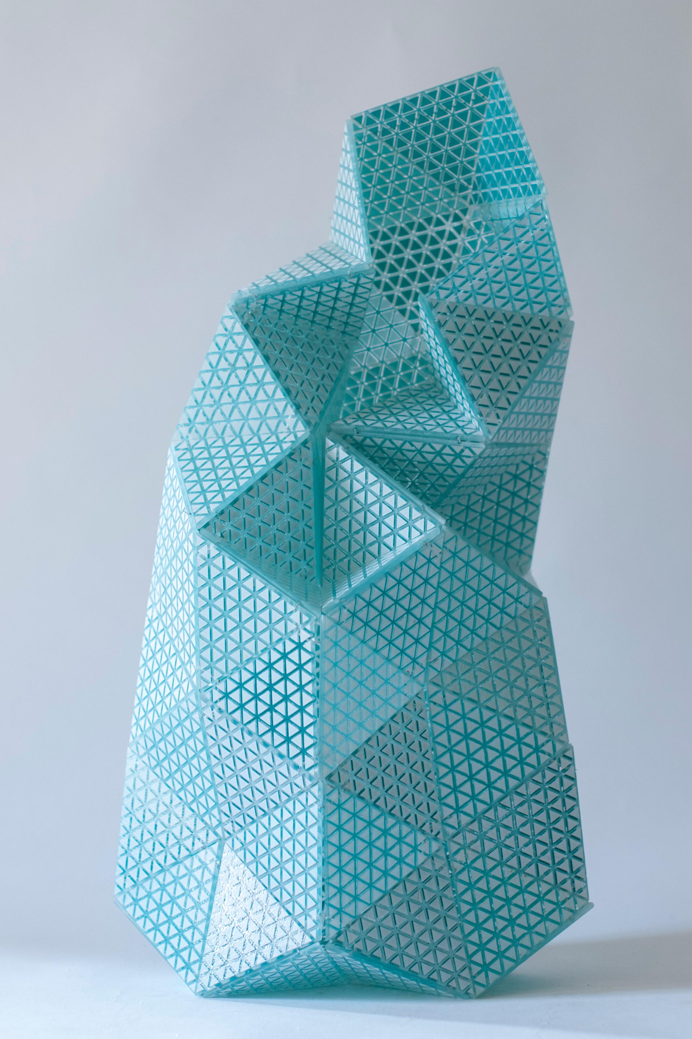 Moderne Vase Touch-me 1,0 en verre de Murano fait à la main par Matteo Silverio en vente