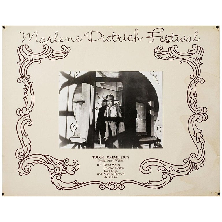 &lsquo;Touch of Evil&rsquo; R1980s Swiss A2 Film Poster For Sale at 1stDibs