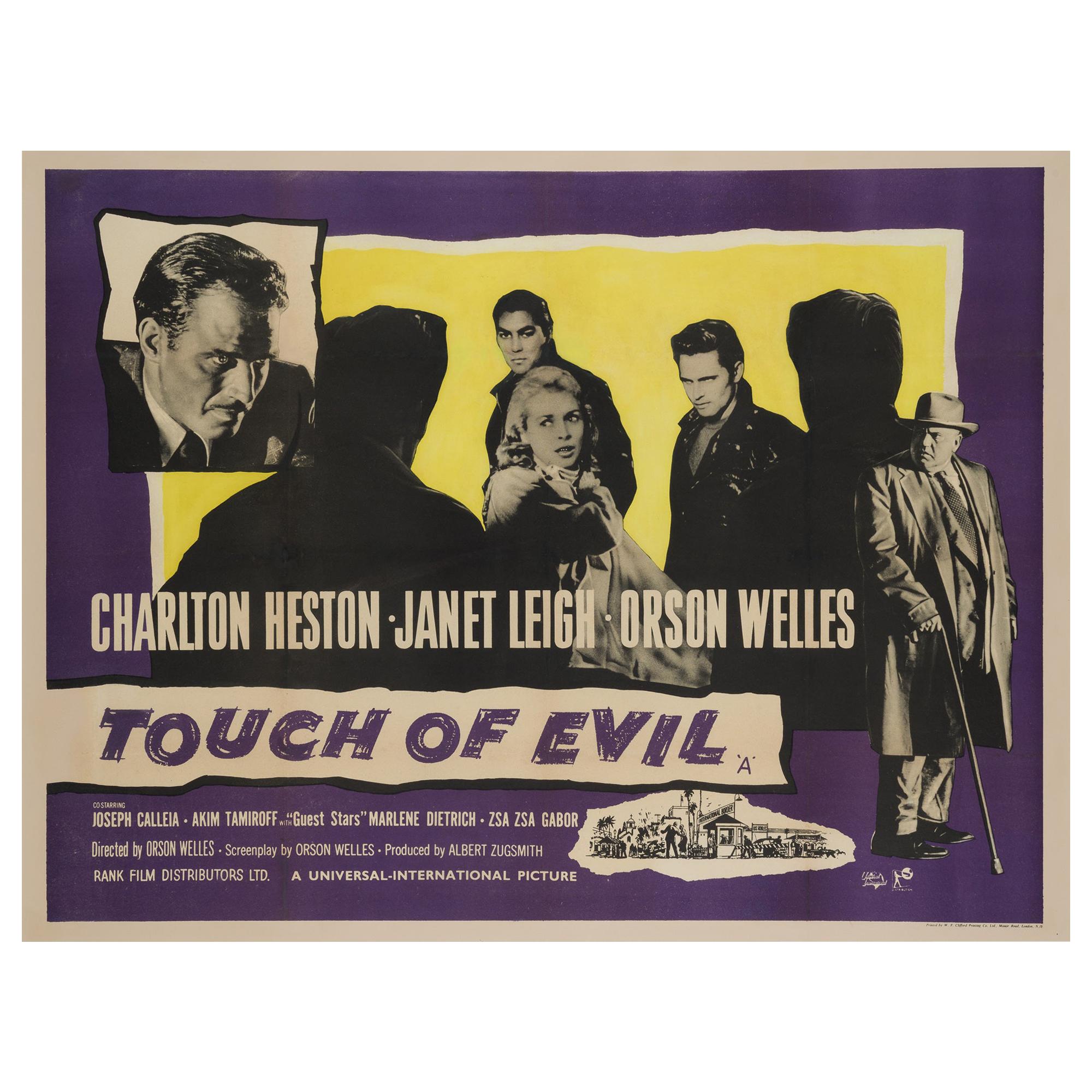 "Touch of Evil" UK Film Poster, 1958