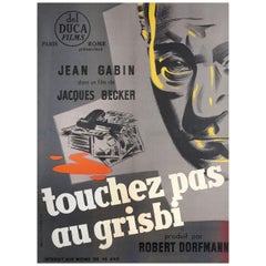 Touchez Pas au Grisbi 1954 French Moyenne Film Poster