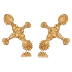  14-Karat Yellow Gold Star pattern Fine Earring