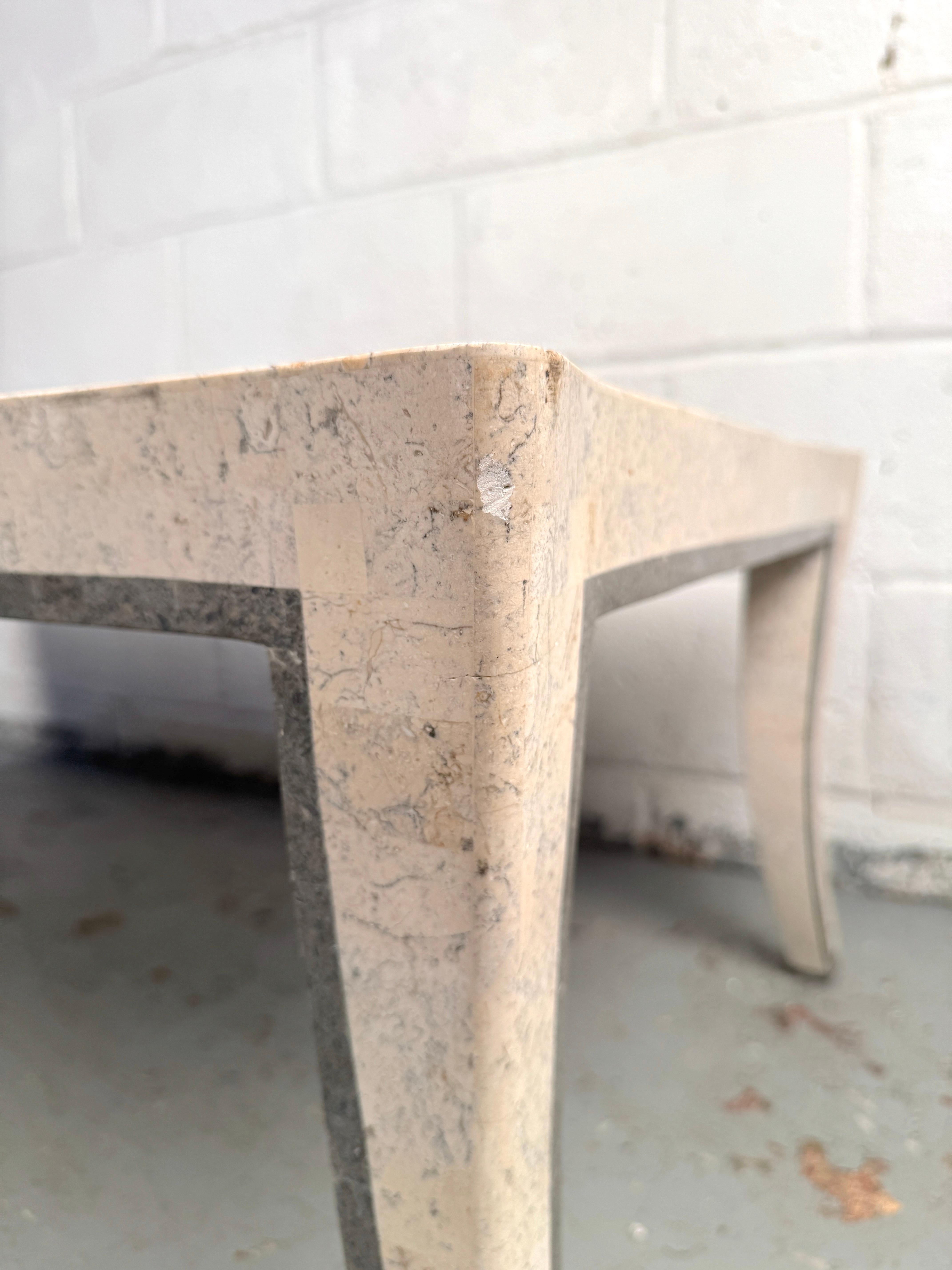 Elegant Sculptural Mid-Century Tessellated Stone Coffee Table For Sale 7
