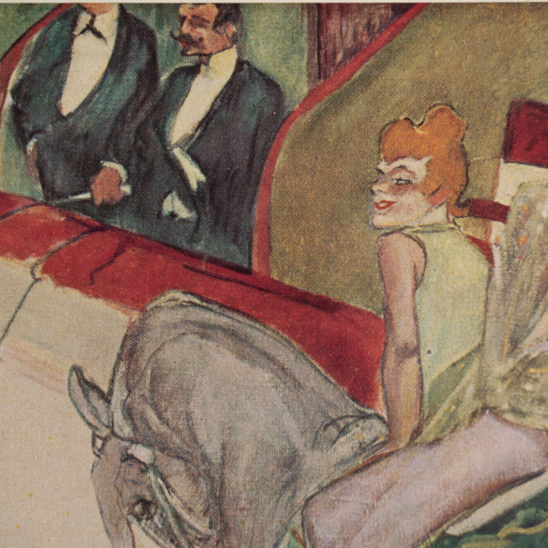 Toulouse-Lautrec 1952 Farbklischee-Druck, gerahmte Ausgabe im Angebot 3
