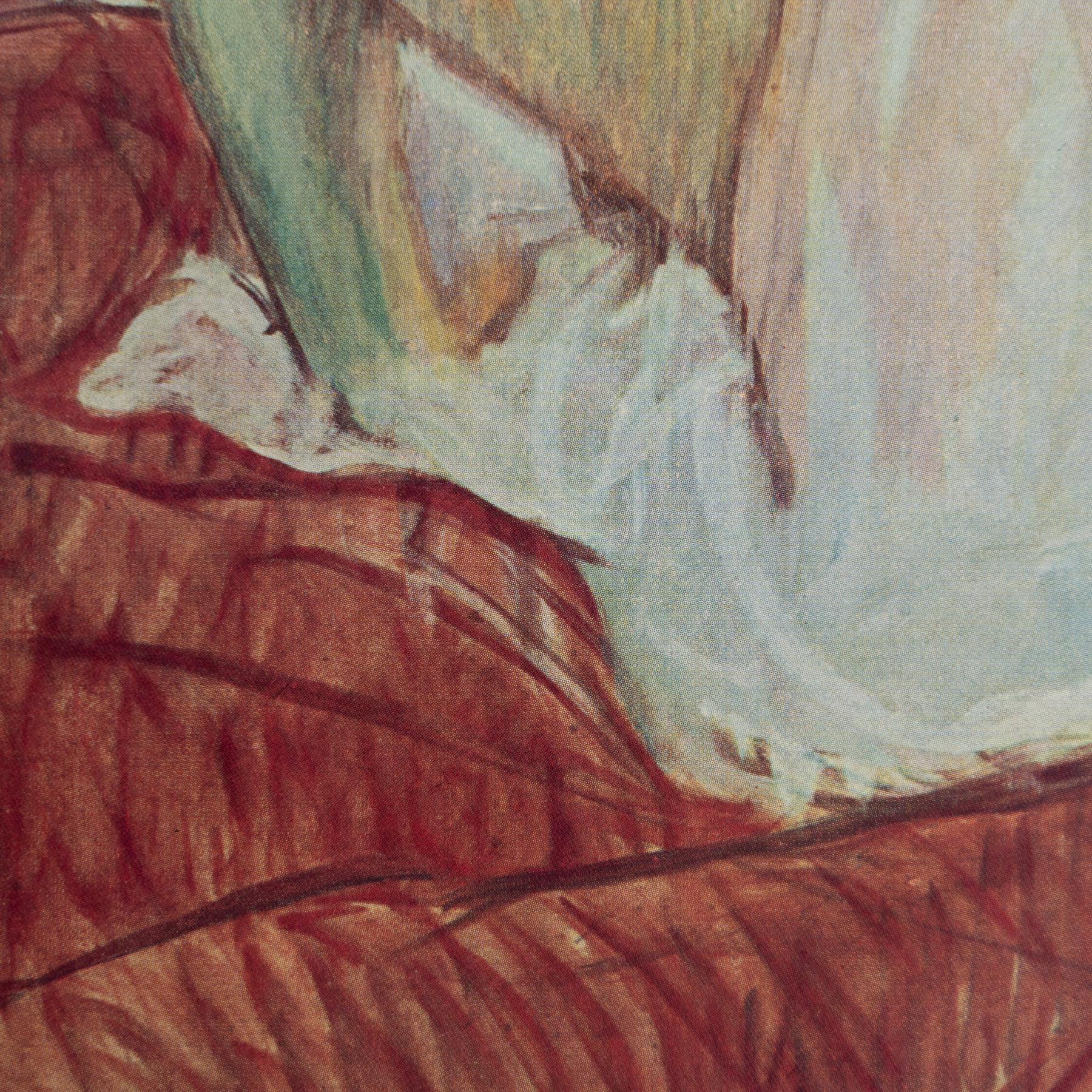 Toulouse-Lautrec 1952 Gravure Cliché couleur, édition encadrée Bon état - En vente à Barcelona, Barcelona