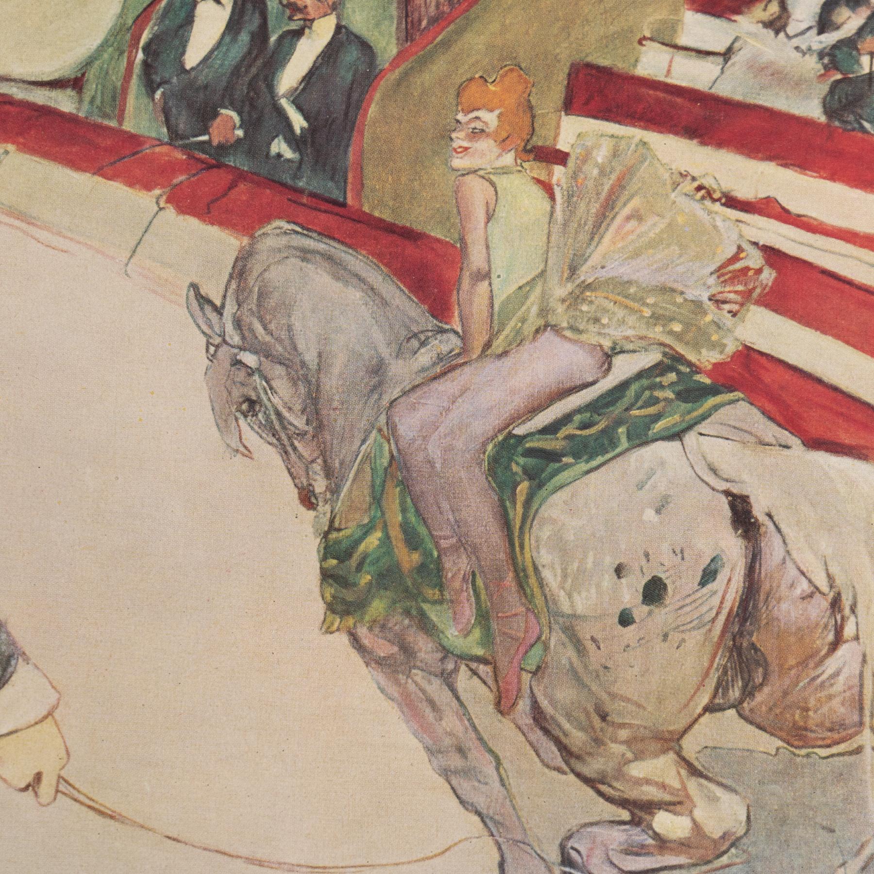 Toulouse-Lautrec 1952 Farbklischee-Druck, gerahmte Ausgabe im Angebot 2