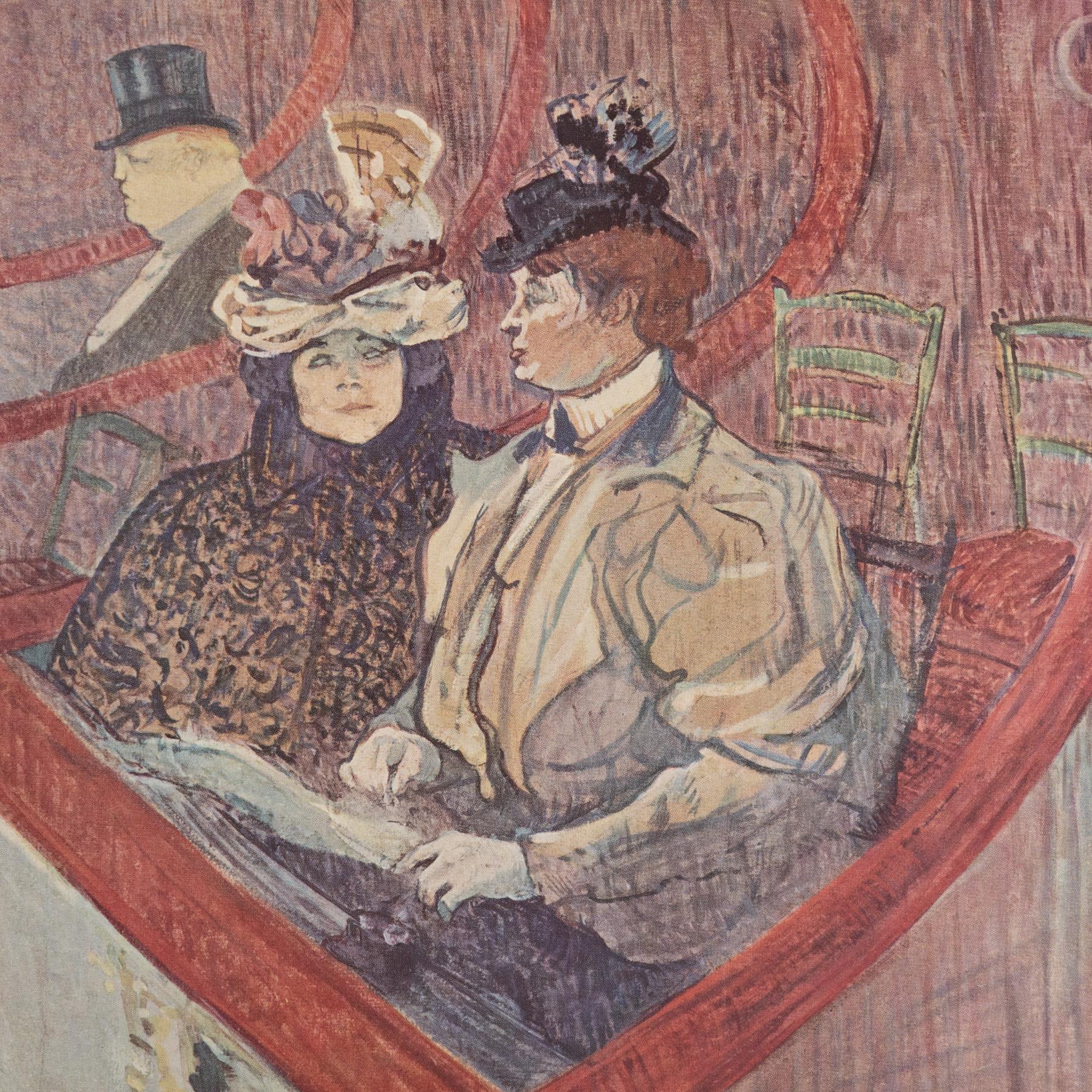 Toulouse-Lautrec 1952 Farbklischee-Druck, gerahmt (Französisch) im Angebot