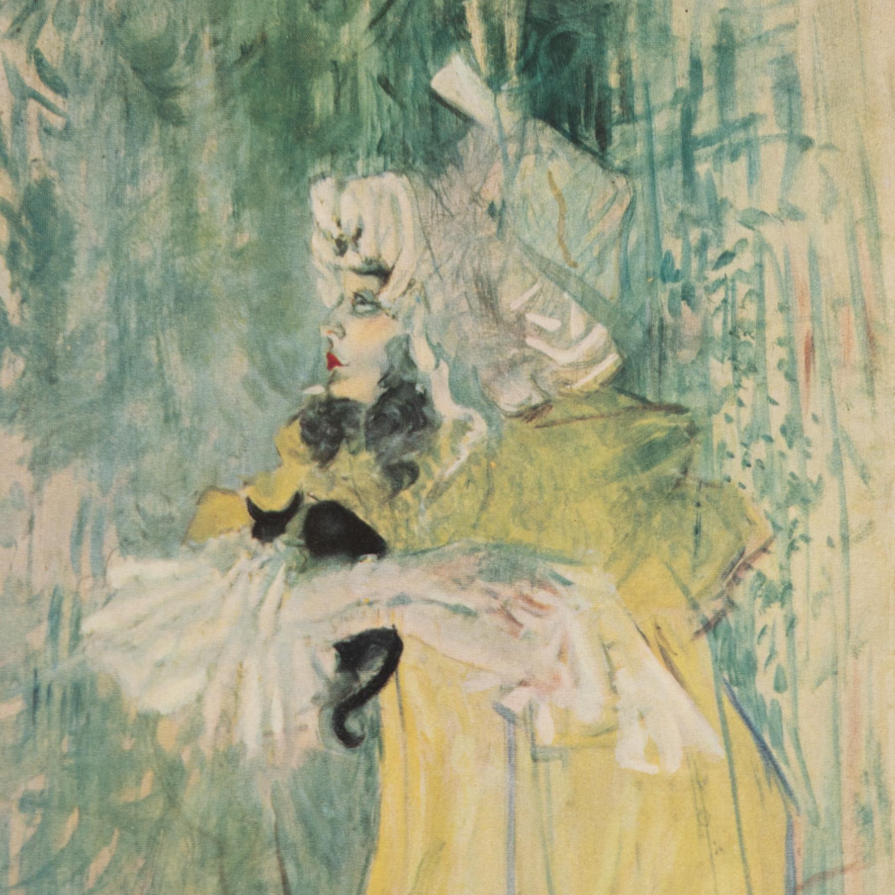 Francese Stampa cliché a colori di Toulouse-Lautrec del 1952, incorniciata in vendita