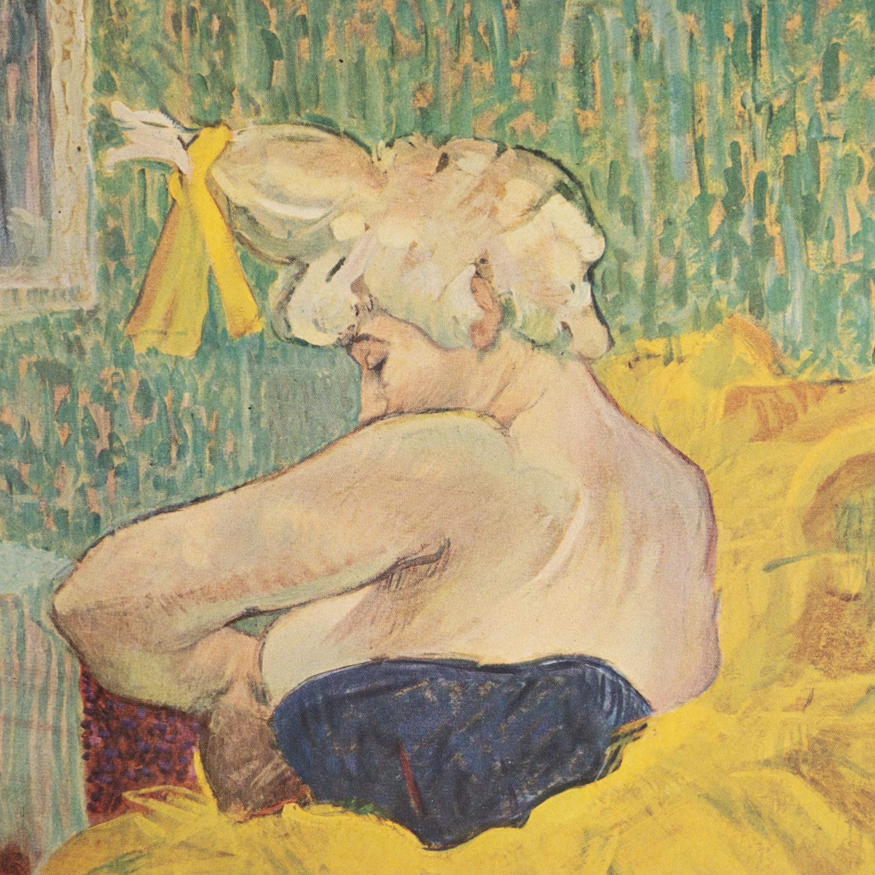 Toulouse-Lautrec 1952 Color Cliché Print, Framed (Französisch) im Angebot