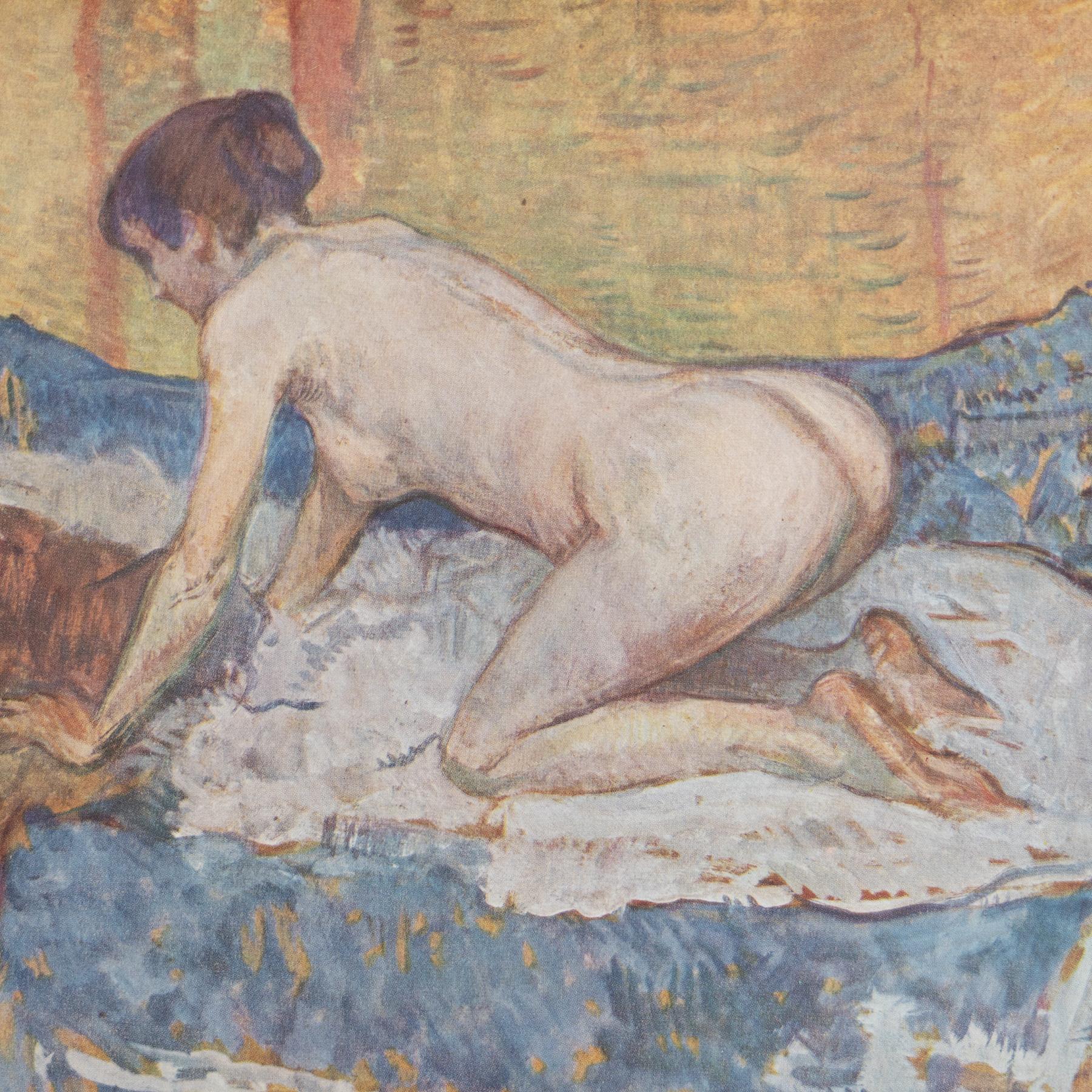 Toulouse-Lautrec 1952 Farbklischee-Druck, gerahmt (Französisch) im Angebot