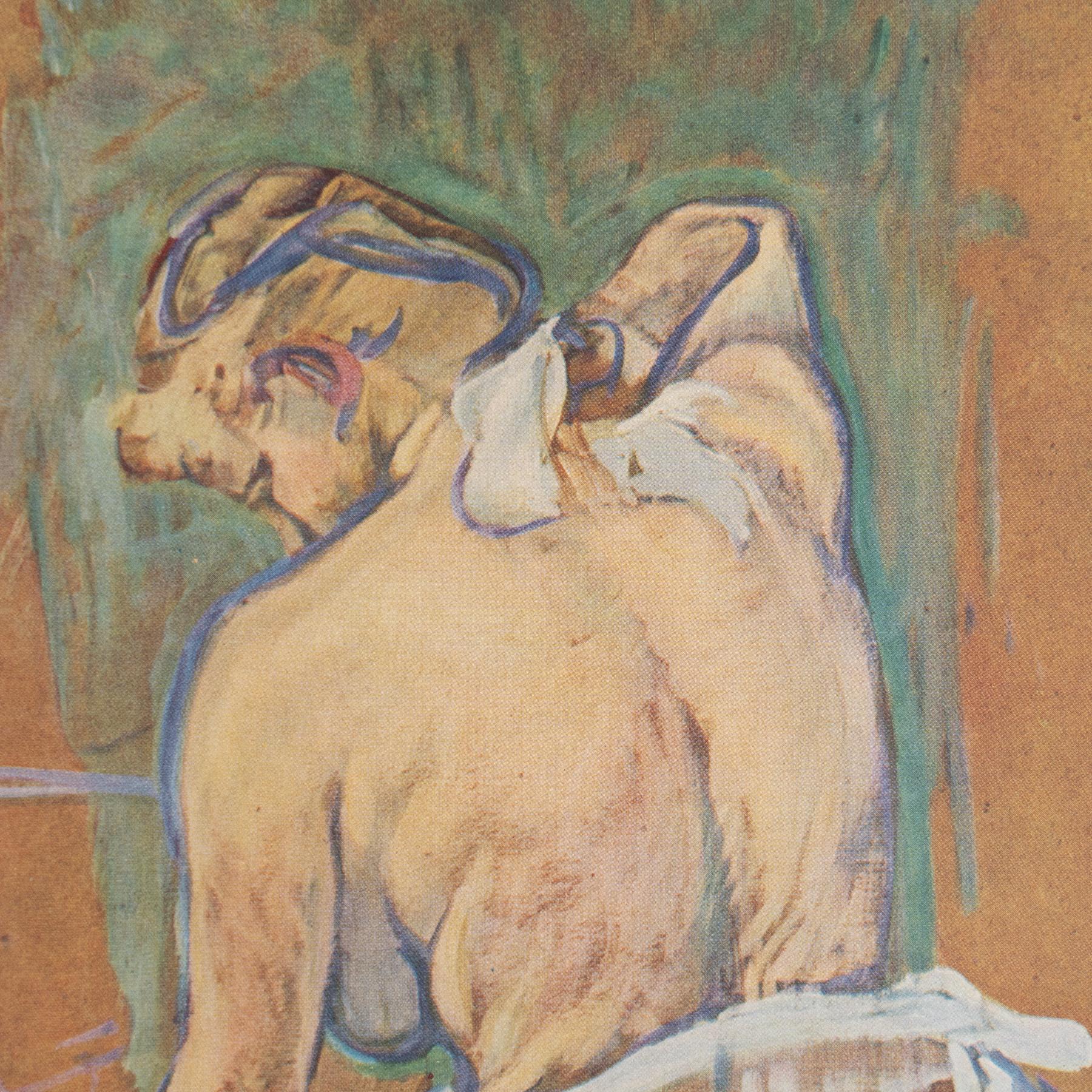 Toulouse-Lautrec 1952 Farbklischee-Druck, gerahmt (Französisch) im Angebot