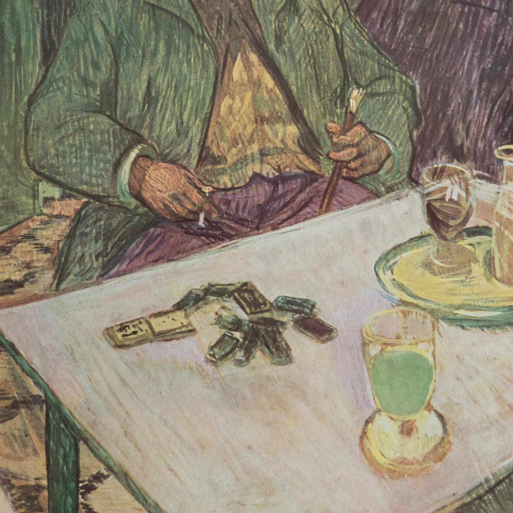 Toulouse-Lautrec 1952 Farbklischee-Druck, gerahmt im Zustand „Gut“ im Angebot in Barcelona, Barcelona