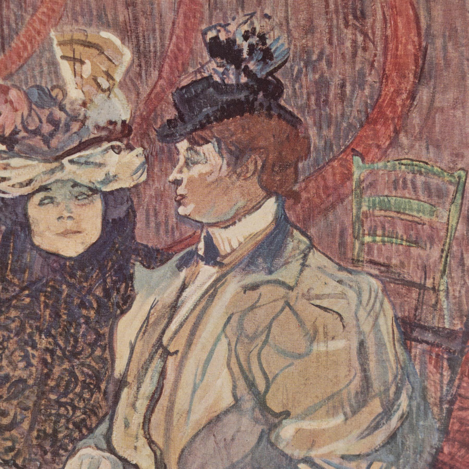 Toulouse-Lautrec 1952 Farbklischee-Druck, gerahmt im Zustand „Gut“ im Angebot in Barcelona, Barcelona