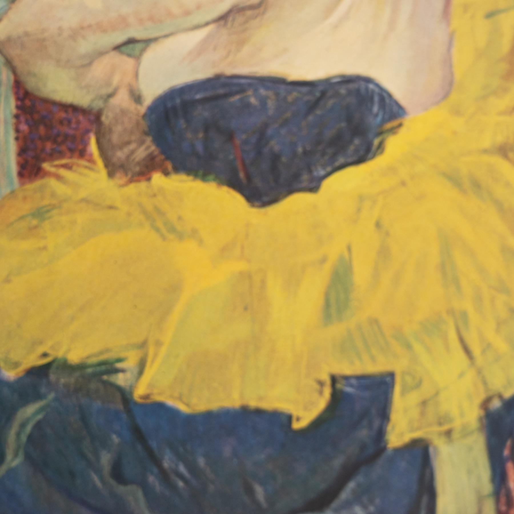Toulouse-Lautrec 1952 Color Cliché Print, Framed im Zustand „Gut“ im Angebot in Barcelona, Barcelona