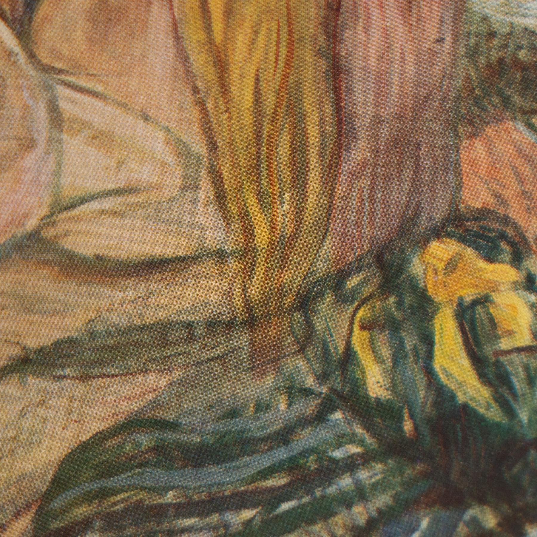 Toulouse-Lautrec 1952 Farbklischee-Druck, gerahmt im Zustand „Gut“ im Angebot in Barcelona, Barcelona