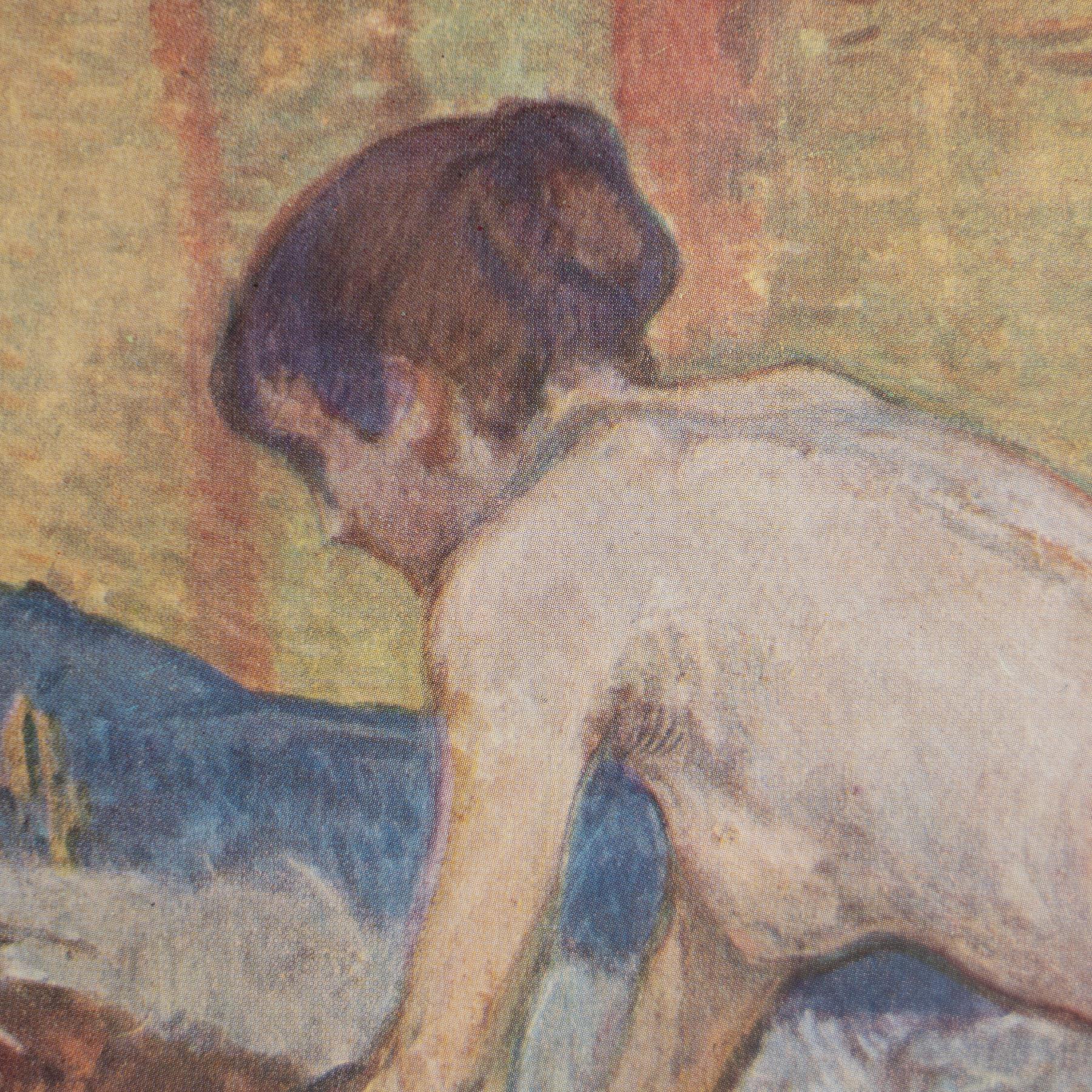 Toulouse-Lautrec 1952 Farbklischee-Druck, gerahmt im Zustand „Gut“ im Angebot in Barcelona, Barcelona