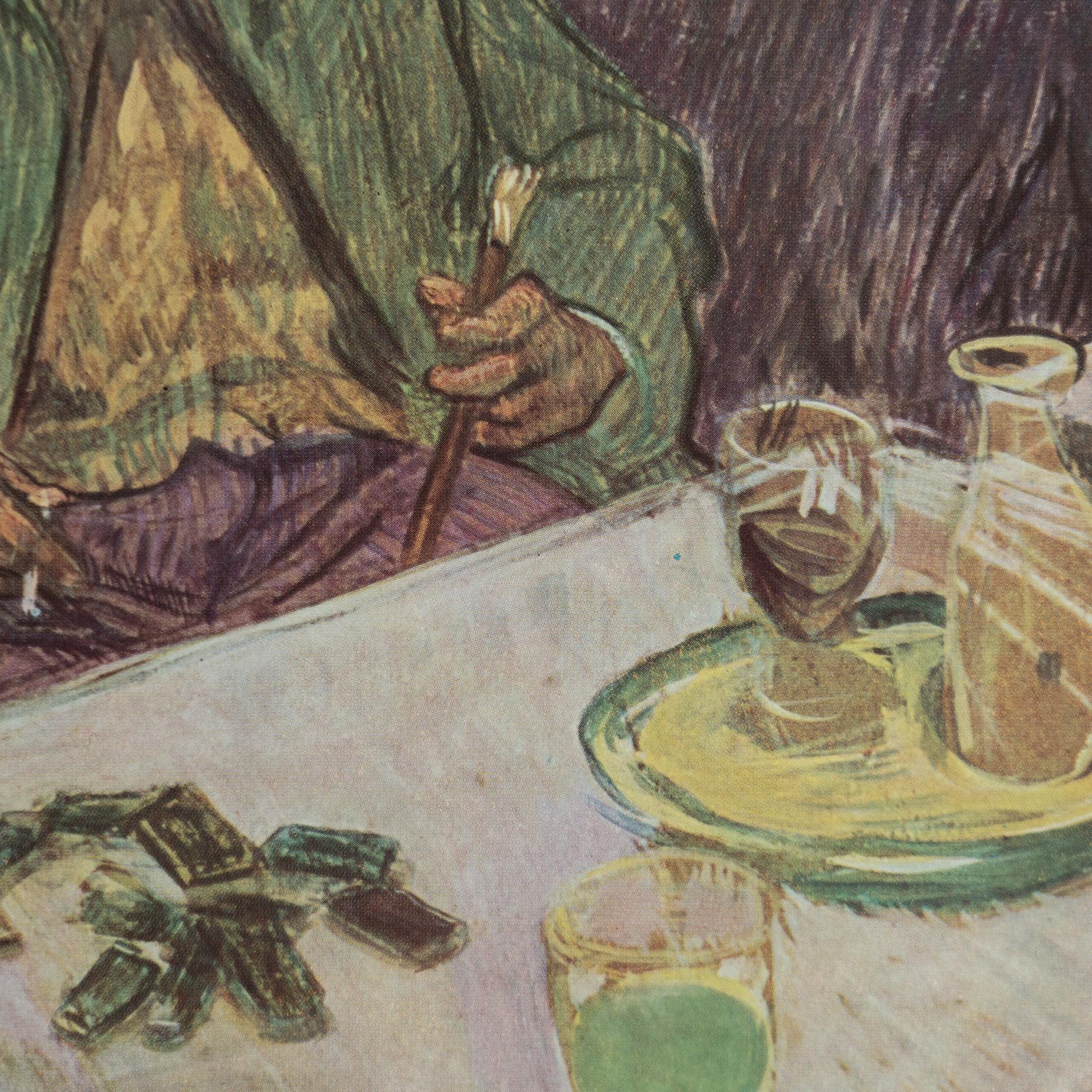 Toulouse-Lautrec 1952 Farbklischee-Druck, gerahmt (Mitte des 20. Jahrhunderts) im Angebot