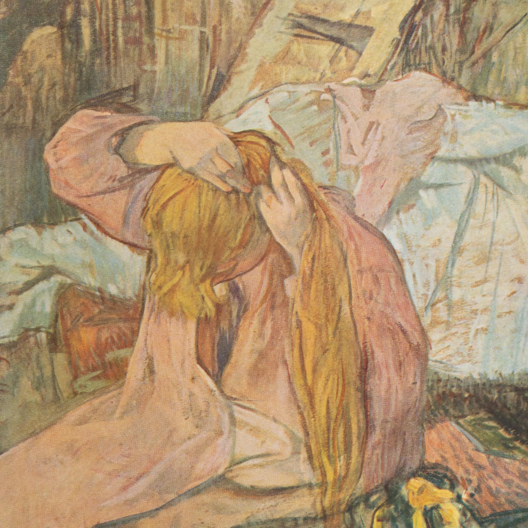Toulouse-Lautrec 1952 Farbklischee-Druck, gerahmt (Mitte des 20. Jahrhunderts) im Angebot