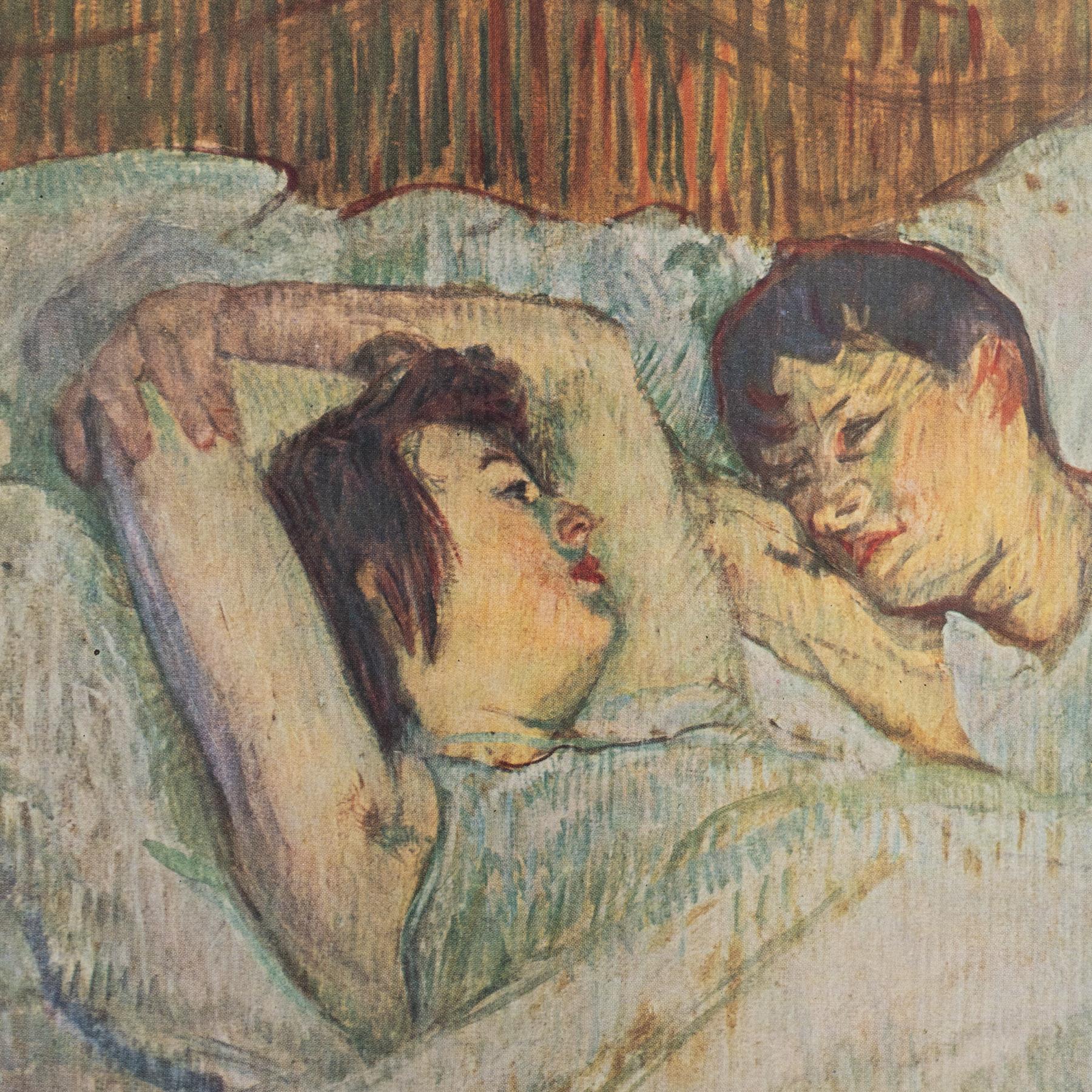 Toulouse-Lautrec 1952 Farbklischee-Druck, gerahmt im Angebot 1