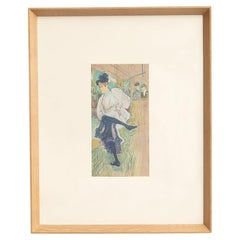 Toulouse-Lautrec 1952 Color Cliché Print, Framed