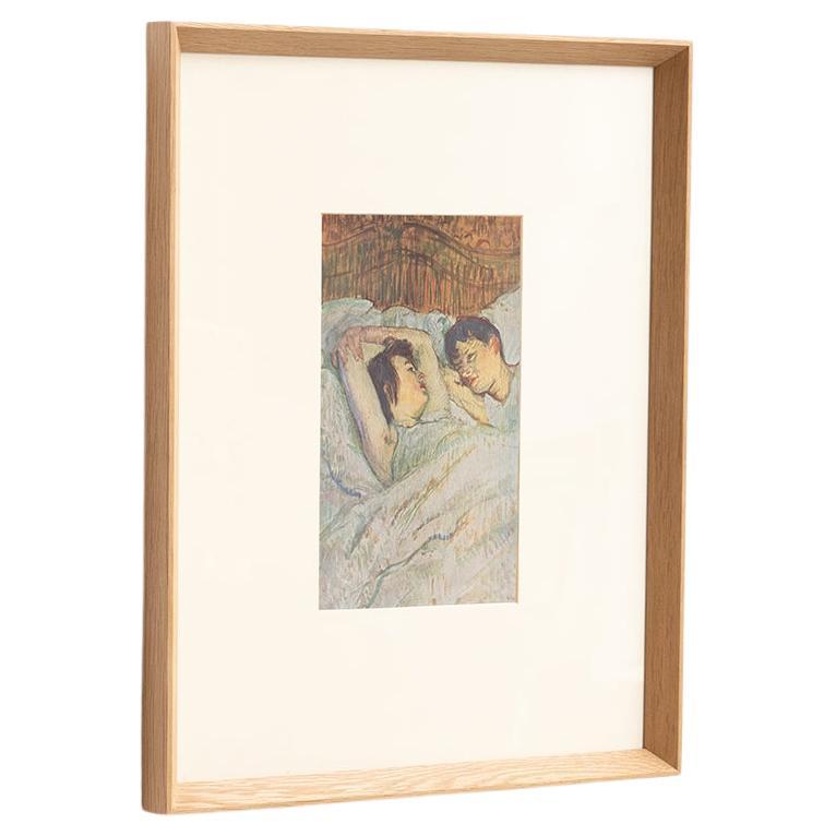 Stampa cliché a colori di Toulouse-Lautrec del 1952, incorniciata