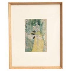 Toulouse-Lautrec 1952 Color Cliché Print, Framed