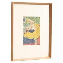 Toulouse-Lautrec 1952 Color Cliché Print, Framed