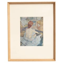 Toulouse-Lautrec 1952 Color Cliché Print, Framed