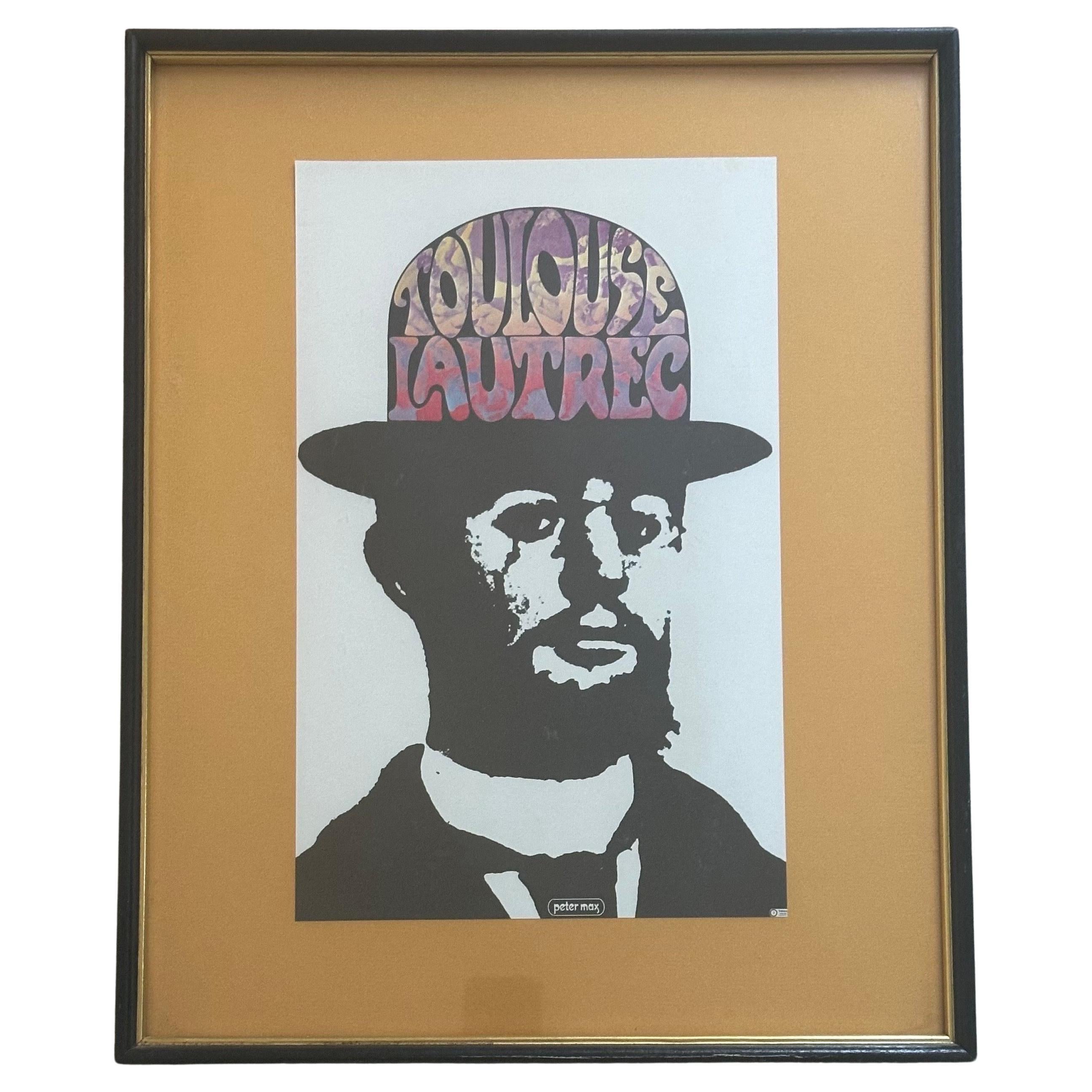 "Toulouse-Lautrec" Collage Lithograph by Peter Max