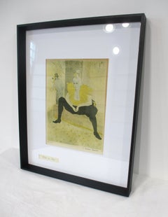 Toulouse Lautrec Lithograph " La Clownesse Assise " Pencil Signed