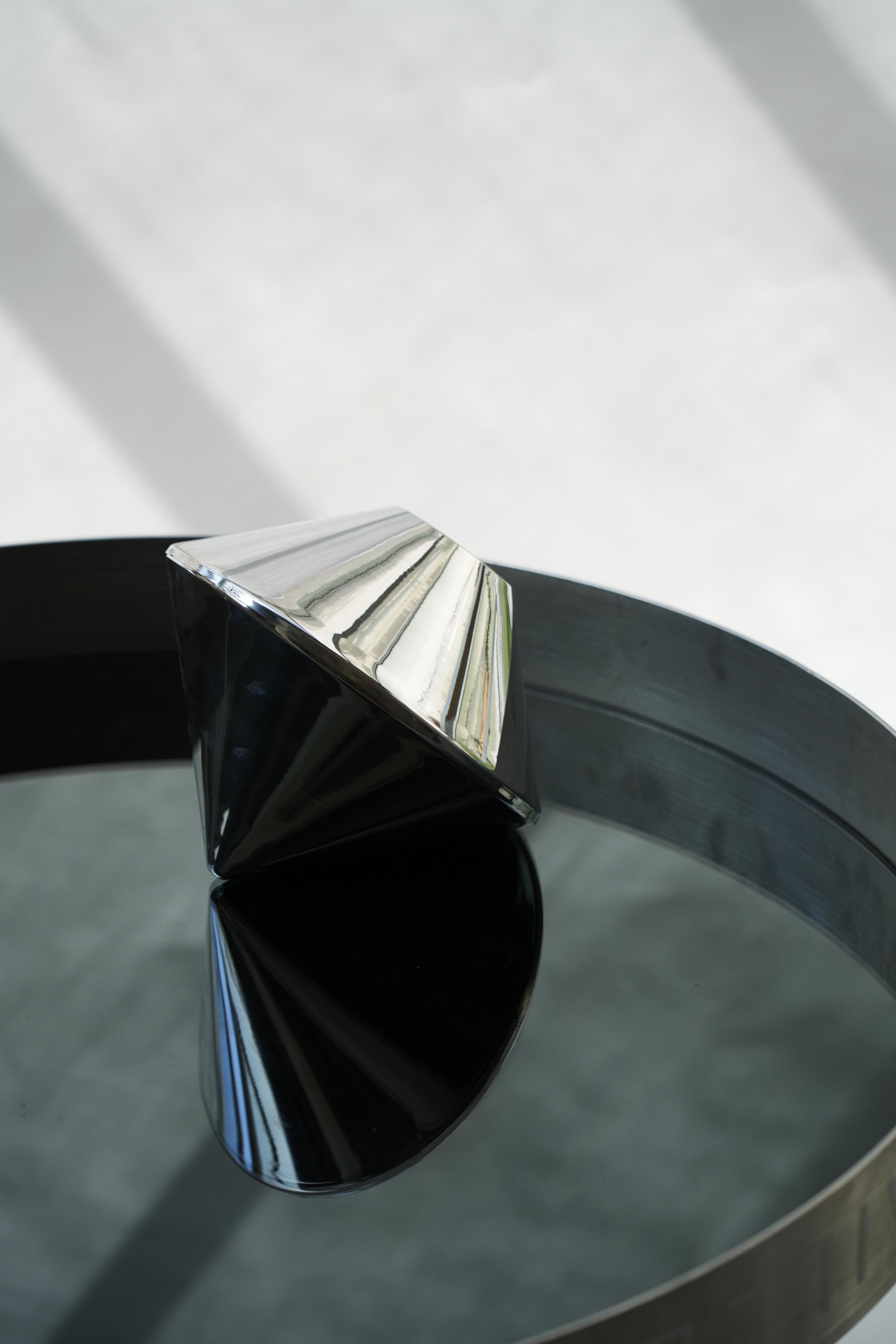 Contemporary Toupie Chrome Table Lamp by Sophia Taillet For Sale