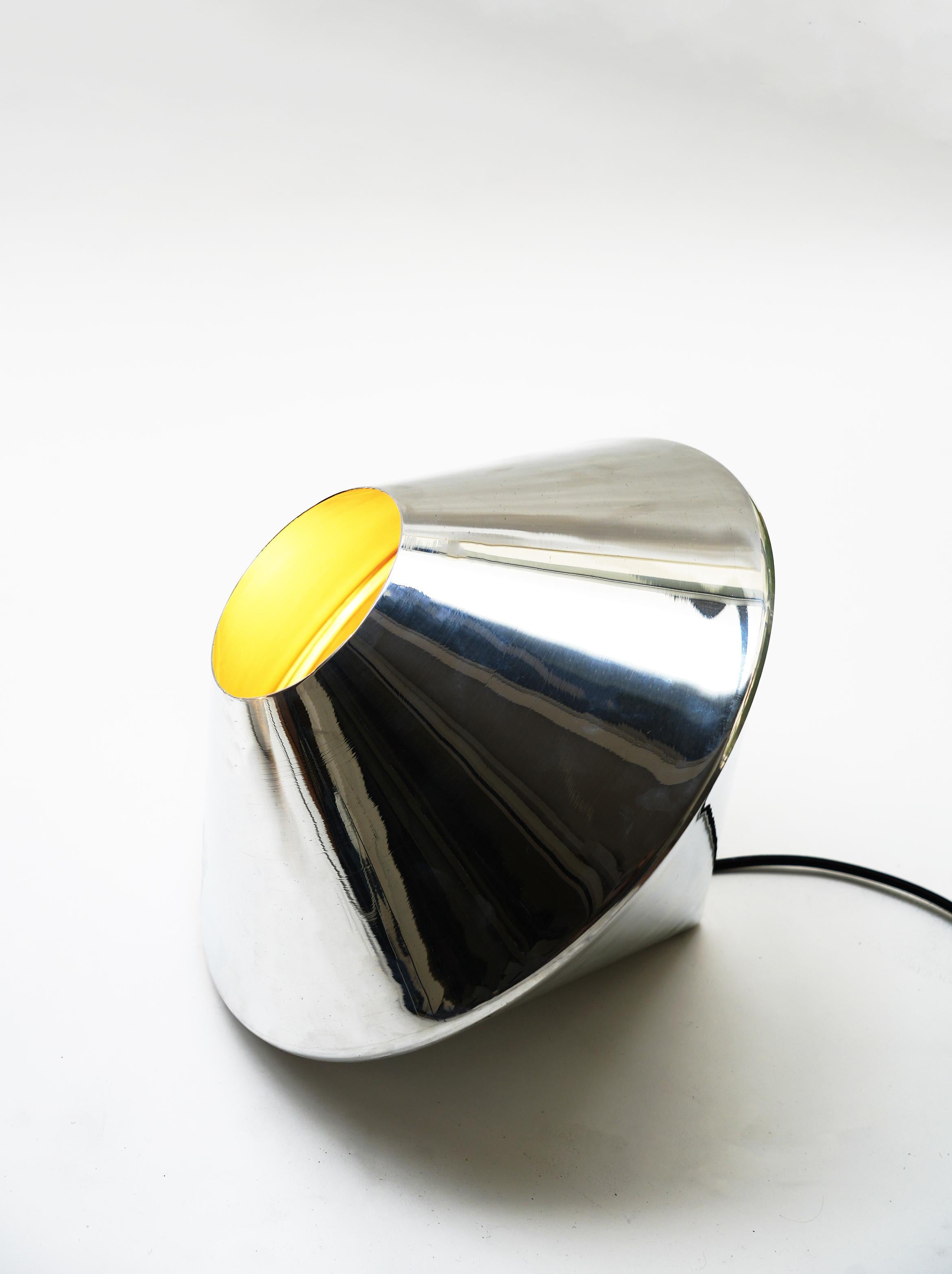 Toupie Chrome Table Lamp by Sophia Taillet For Sale 1