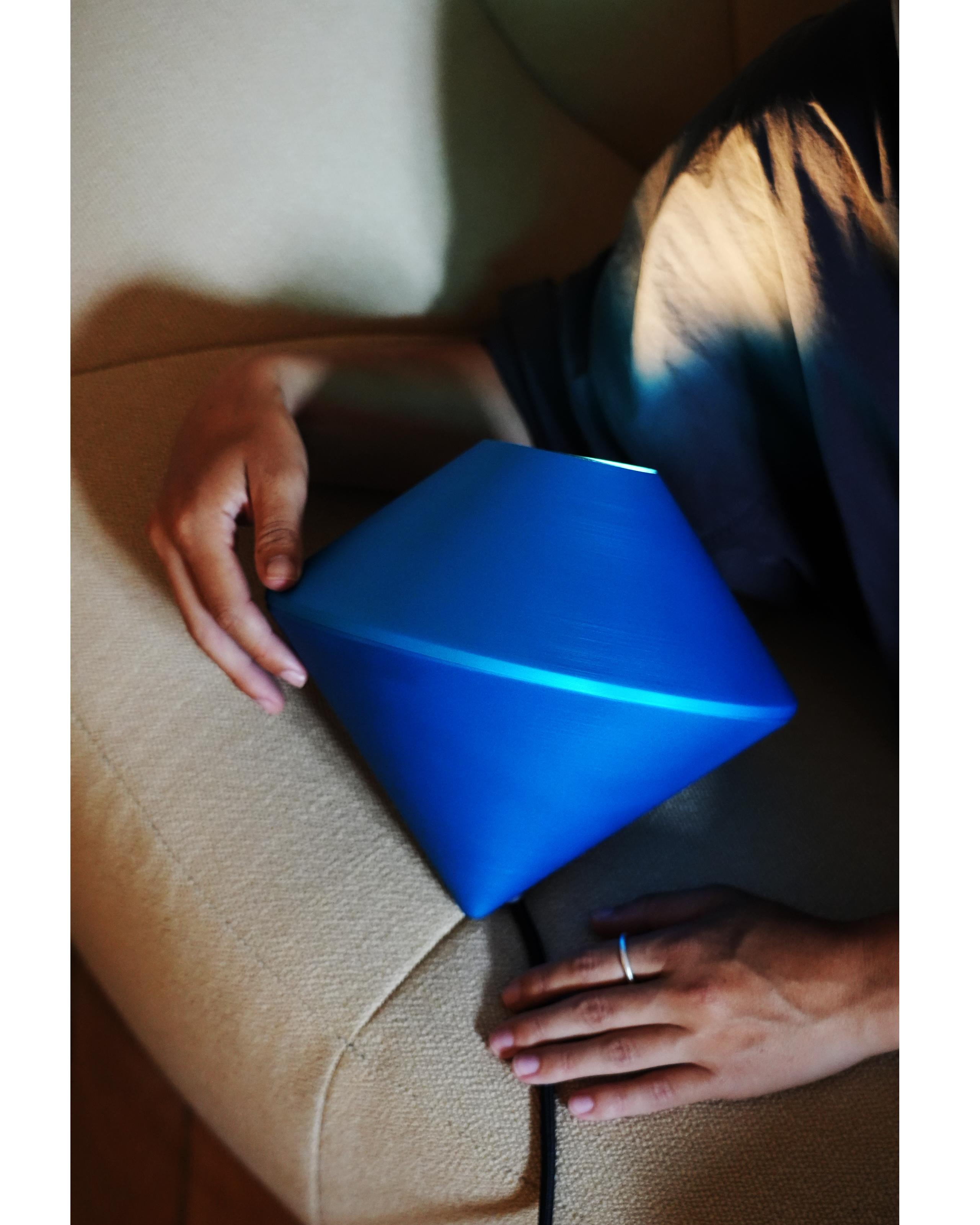 Lámpara de mesa Toupie XL Azul de Sophia Taillet Siglo XXI y contemporáneo en venta