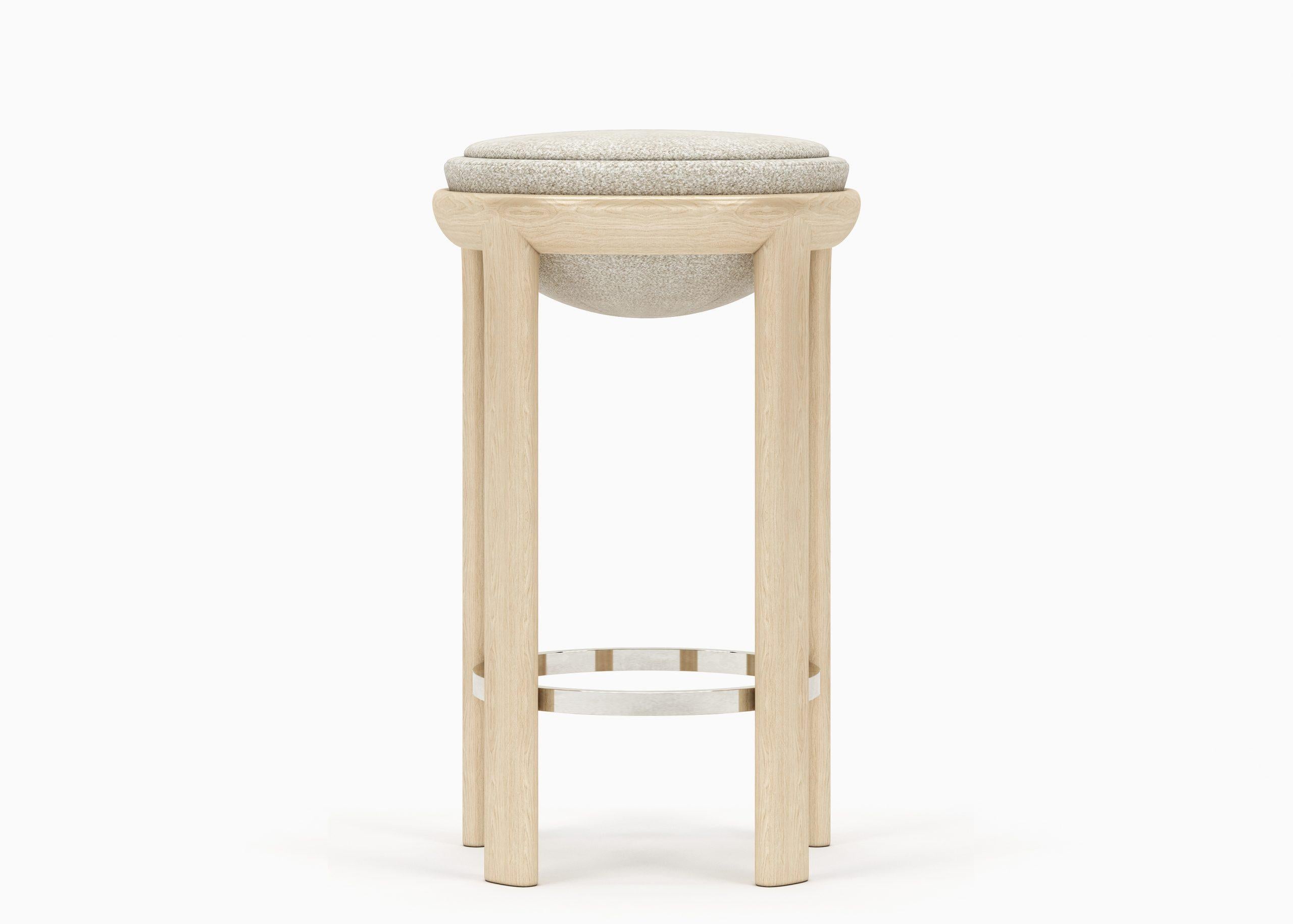Toupis Boucle Stool by Maxime Boutillier In New Condition For Sale In London, GB